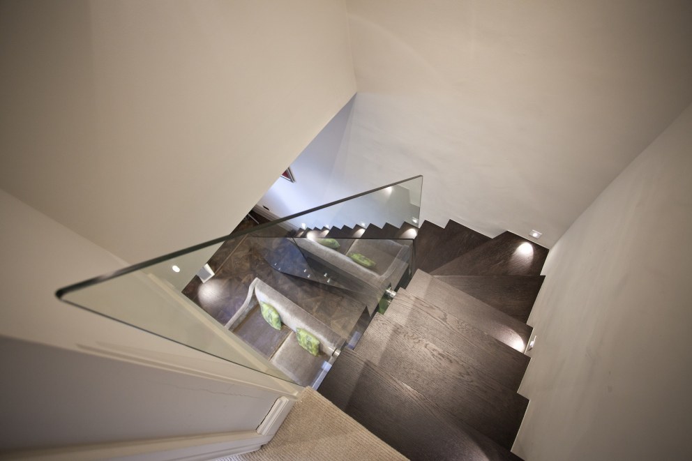 Ladbroke Grove | Aerial view of staircase | Interior Designers